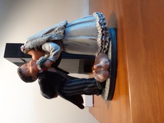 Figura de cerámica novios Nadal