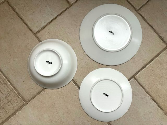 Set piatti x 8 persone in ceramica stile etnico