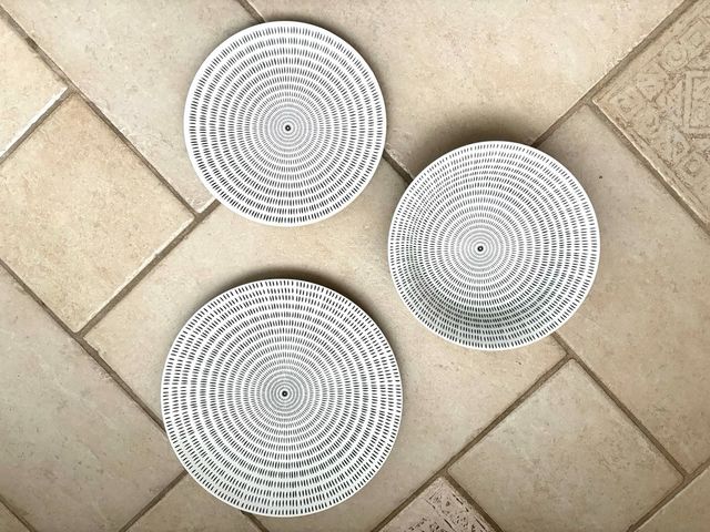 Set piatti x 8 persone in ceramica stile etnico