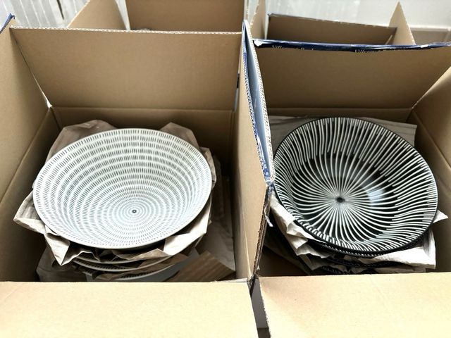 Set piatti x 8 persone in ceramica stile etnico