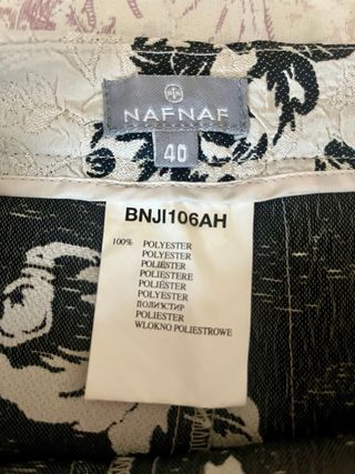 Falde de Rosas Negras de Fiesta Naf Naf