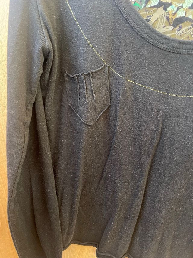 Camiseta Desigual negra mujer.