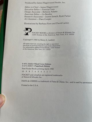 PASTA & CHEESE: The Cookbook versione inglese