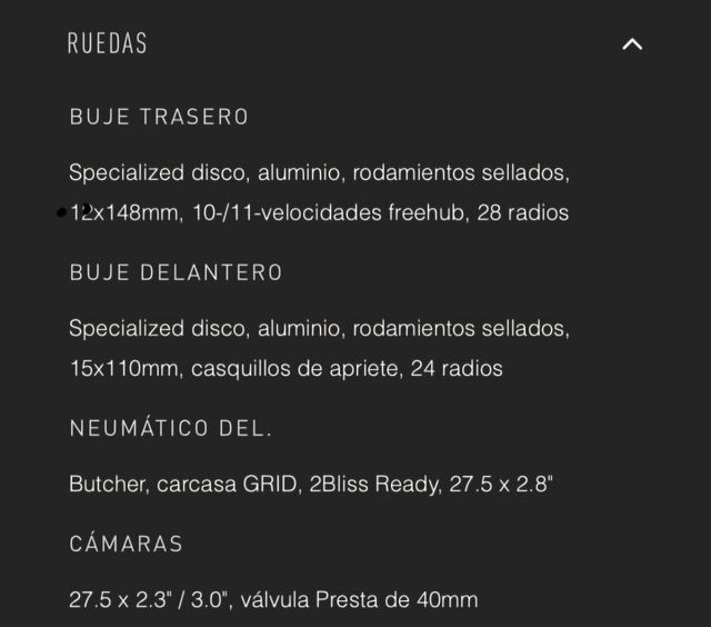 Juego ruedas originales Turbo Levo