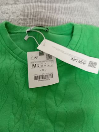 Conjunto jersey y falda color verde