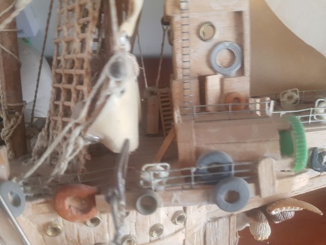 Barco hecho a mano, años 80 