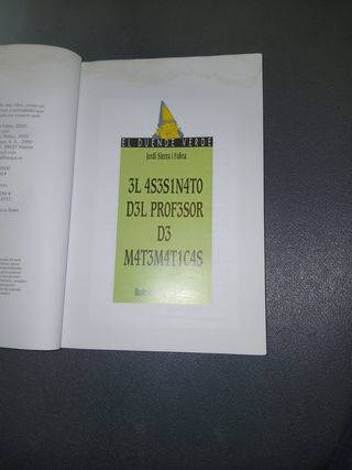 ‼️El asesinato del profesor de matemáticas‼️