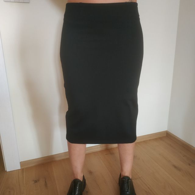 Gonna a tubino elastica nera