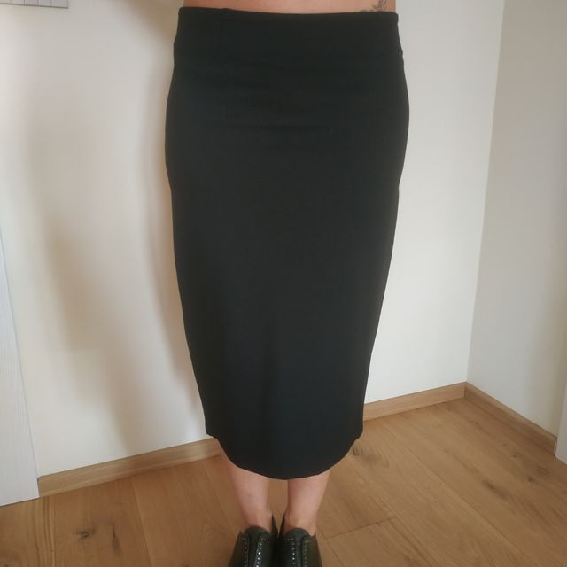 Gonna a tubino elastica nera