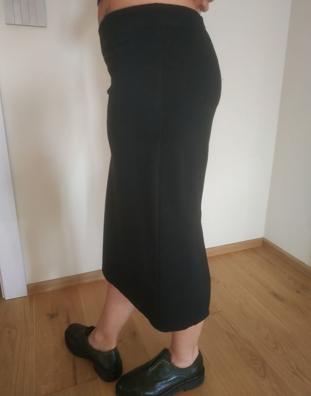 Gonna a tubino elastica nera