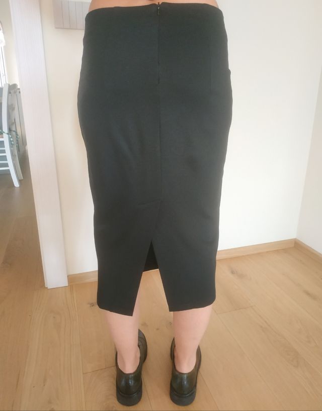 Gonna a tubino elastica nera