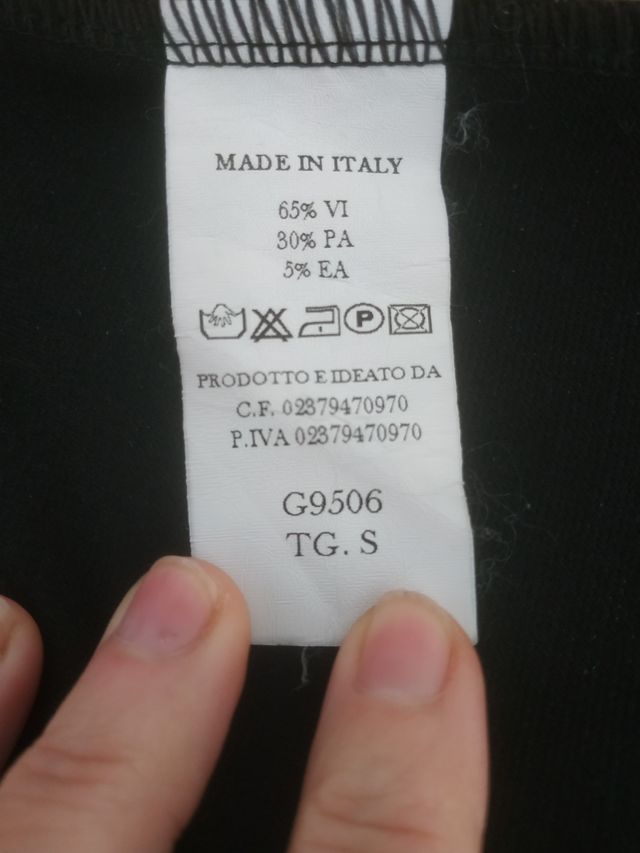 Gonna a tubino elastica nera