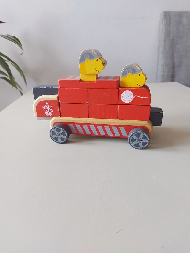 Camión bomberos Piezas construcción