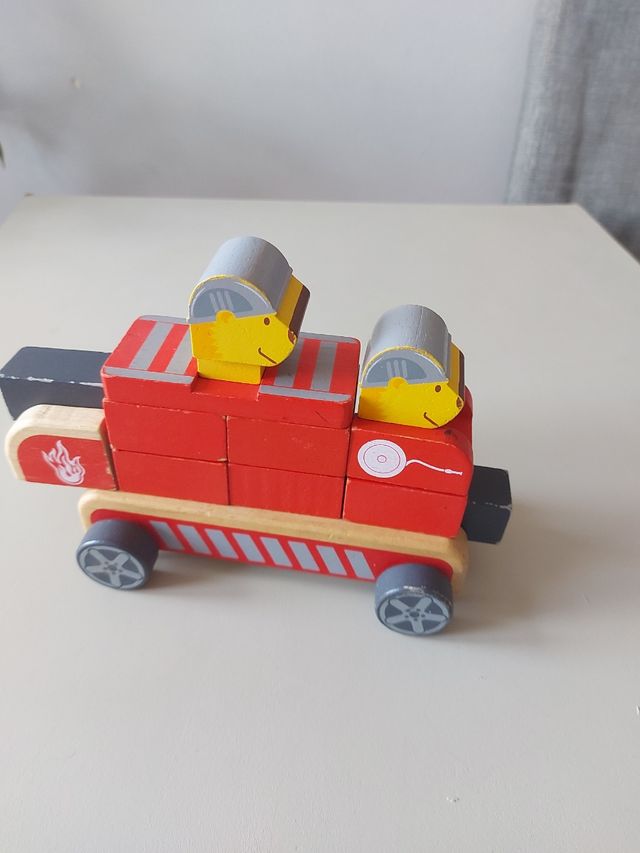 Camión bomberos Piezas construcción