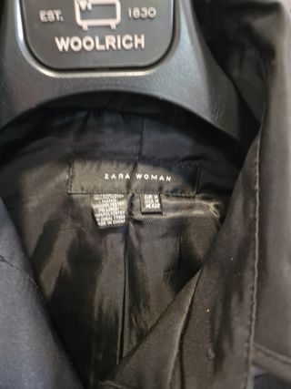 Cazadora zara negra talla m