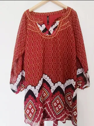 Vestido midi de Pepe Jeans con print étnico