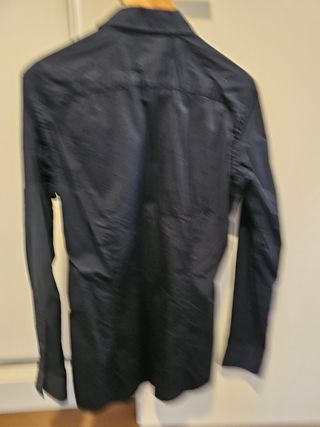 Camisa hombre Benetton azul