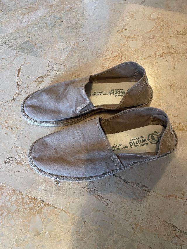 Alpargatas natural world marrones