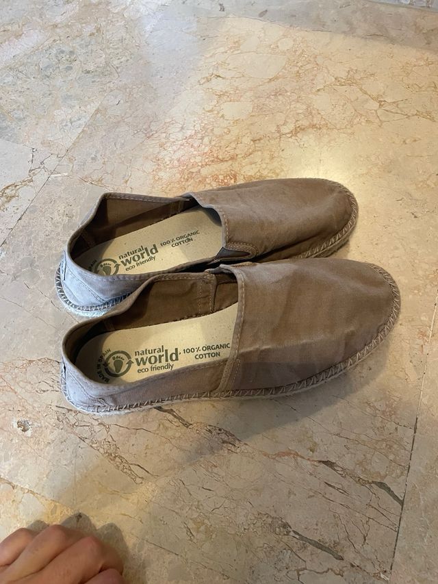 Alpargatas natural world marrones