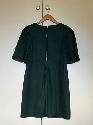 Vestido verde oscurso antelina Zara