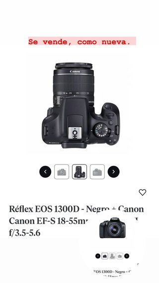 Reflex Canon EOS 1300D