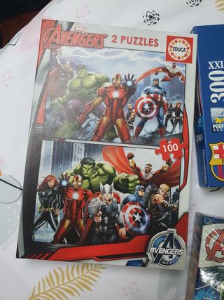 PUZZLES AVENGERS INCREIBLES Y FC BARCELO