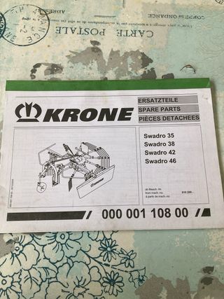 Catalogo recambios rastrillo Krone Swadro 35, 3
