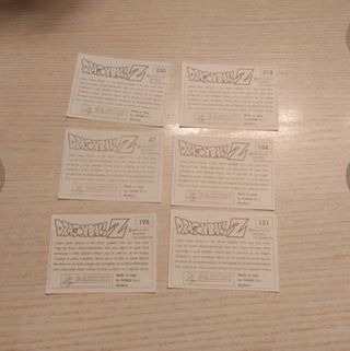 Collezione figurine Panini Dragonball Z.