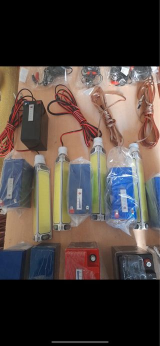 Kit luz e bateria pesca de lulas