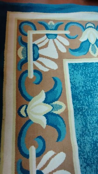 Alfombra grande azul