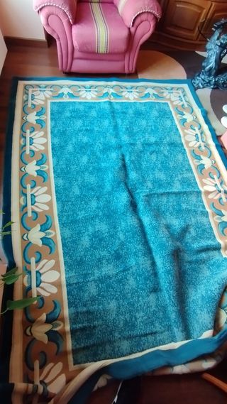 Alfombra grande azul
