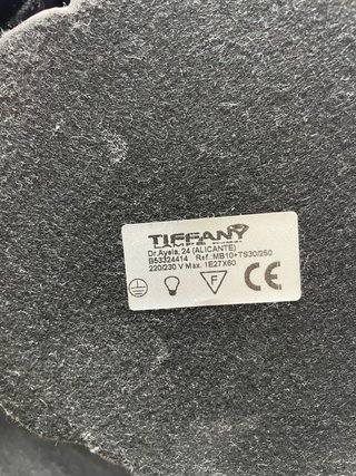 Lampara techo y sobremesa tiffany