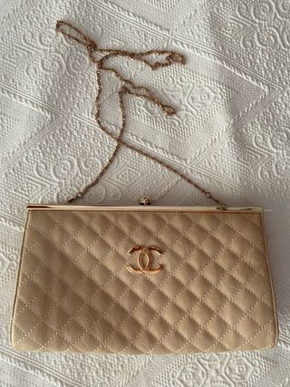 Cartera ante beige
