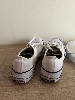Converse all star plataforma blancas