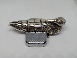 Anillo Acodado Plata Cabeza Pajaro