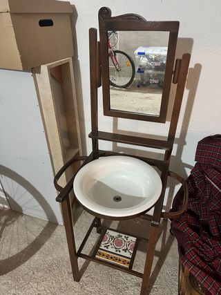 Lavabo tocador antiguo
