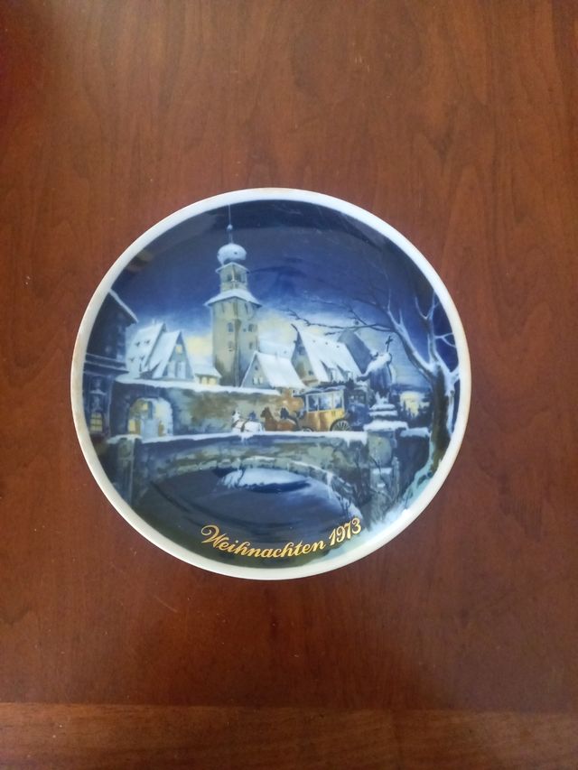 Piatto natale royal tettau 1973