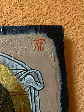 Icono Pintado sobre Pizarra