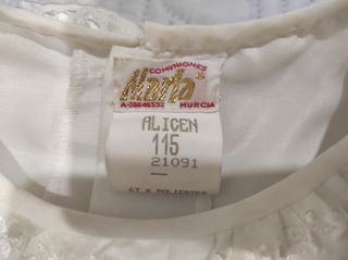 Vestido comunión niña 