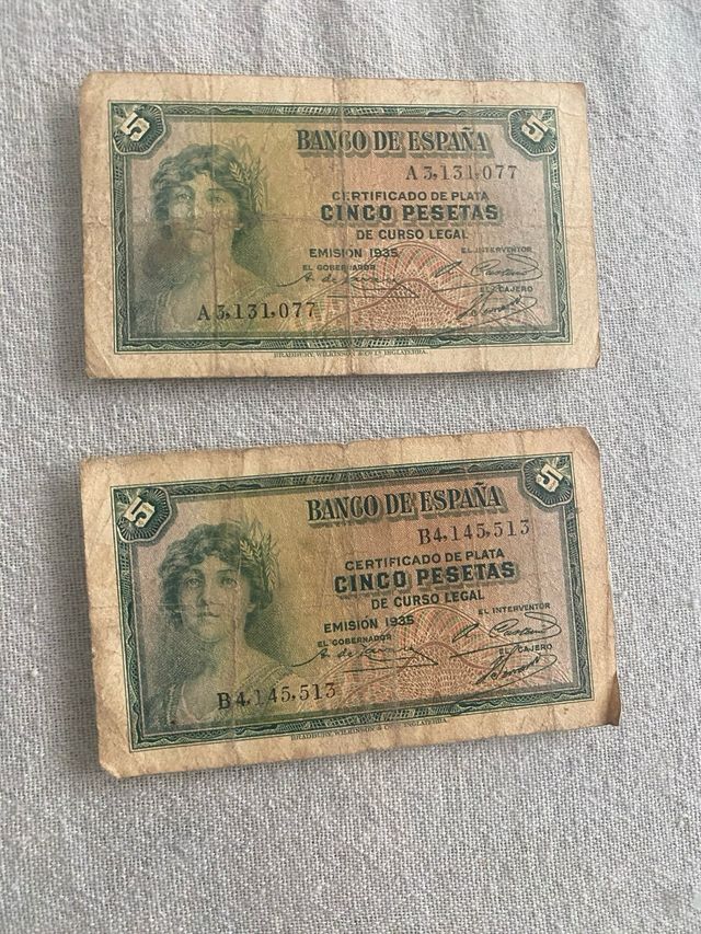 Billetes de 5 pesetas
