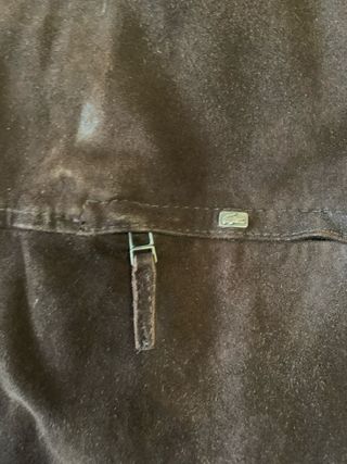 Cazadora de Piel y Punto Talla XL LACOSTE
