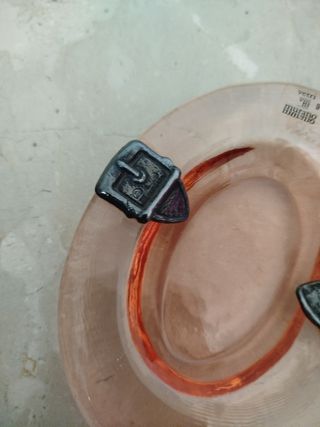 Ciotolina in vetro rosa