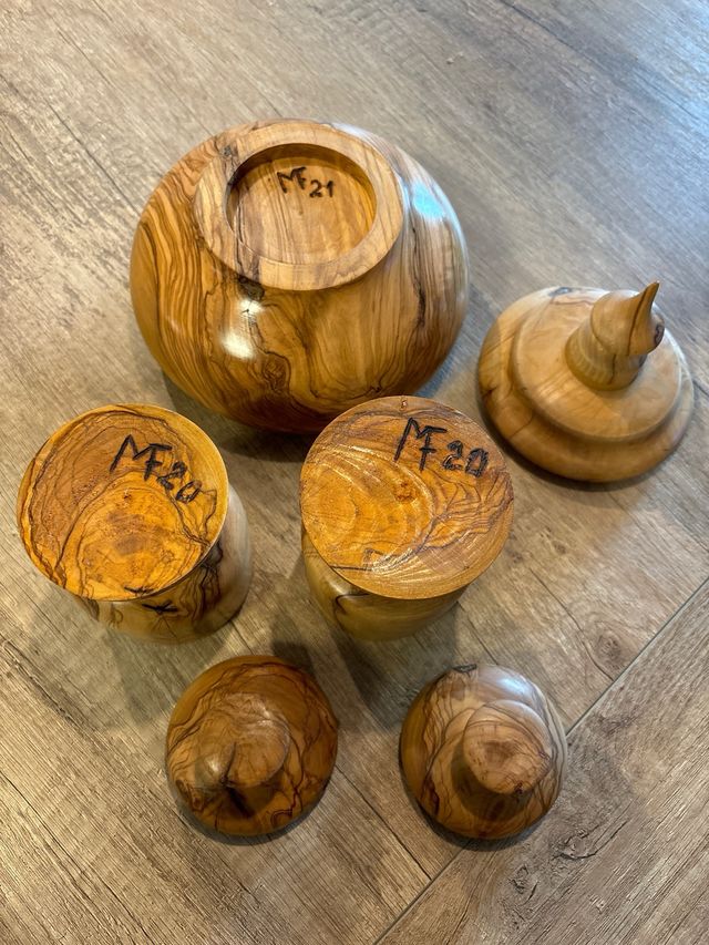 Contenitori legno olivo