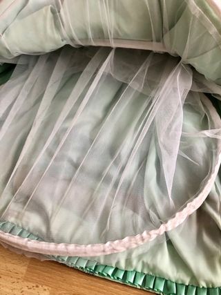 Vestido fallera niña 4/5 años verde