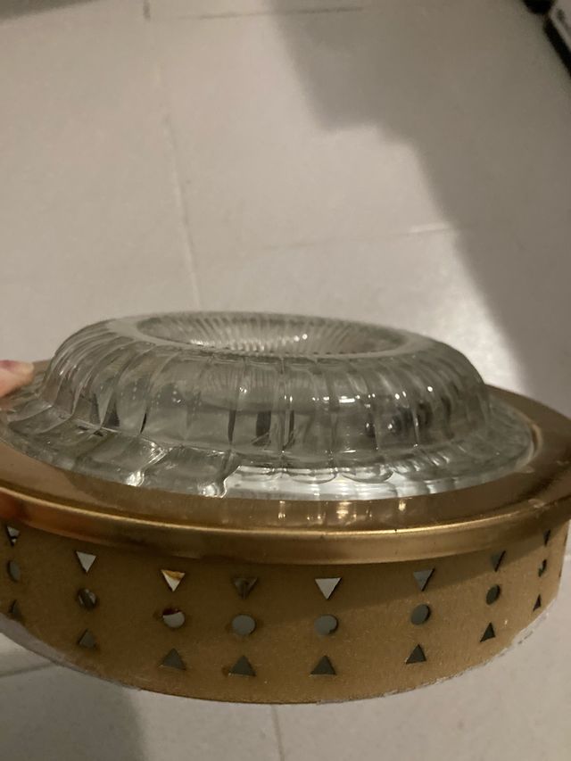 Plafón techo dorado