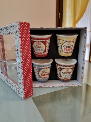 Set 4 biccherini caffè Easy Life Design 