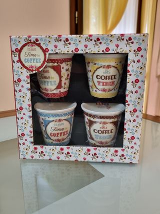 Set 4 biccherini caffè Easy Life Design 