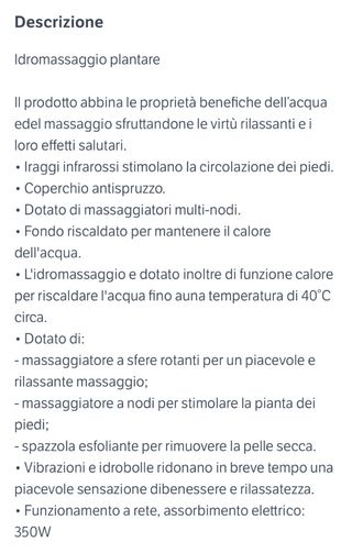 Idromassaggio plantare
