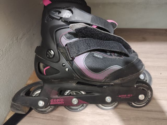 Patines fitness dama fit 3 negro ..talla 38