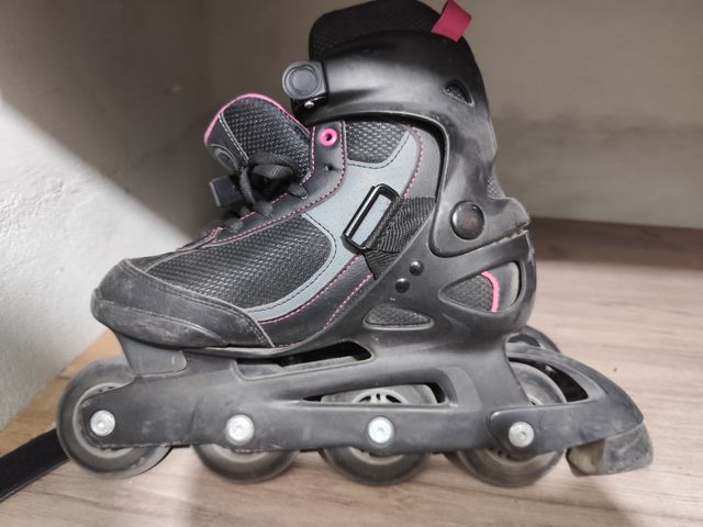 Patines fitness dama fit 3 negro ..talla 38